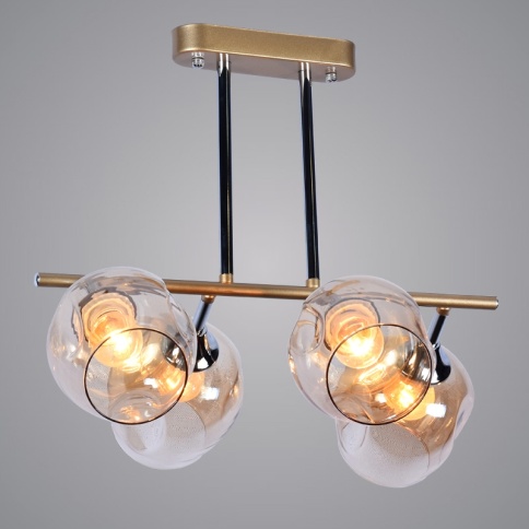 Люстра XA1124B/4 FGD+CR золото/хром фото 1