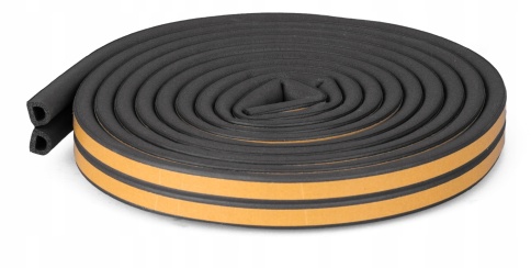 Уплотнитель D-профиль 12х10 черный фото 1