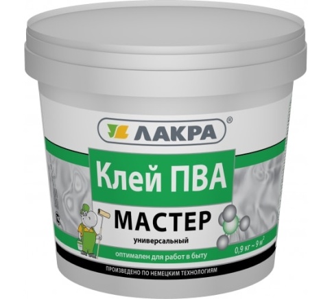 Лакра Клей ПВА универсальный Мастер 0,9кг фото 1