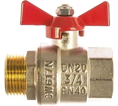 Кран шаровый VT.218 3/4 г/ш бабочка фото 1