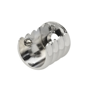 Крепление торцевое 16мм Хром глянец фото 1