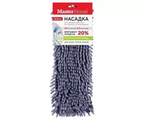 Насадка д/швабра плоская "Лапша" карманами фото 1