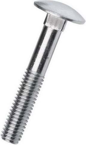 Болт DIN603 6х80 цинк фото 1