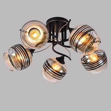 Люстра DA5088/5B BK+GD черный/золото E27 фото 1