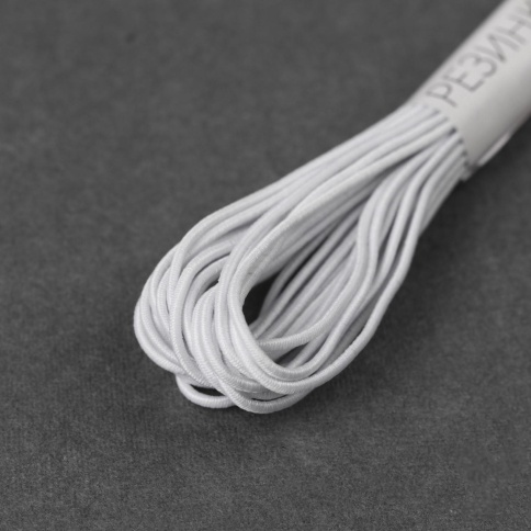 Резинка белая шляпная(132м) фото 1