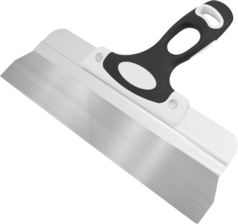Шпатель фасадный 350мм, нерж.сталь 0,4мм, двухкомпонентная ручка "Намерение" 317-0350 фото 1