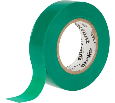 KRANZ Изолента профессиональная ПВХ 0,13х19мм х 25м зеленая фото 1