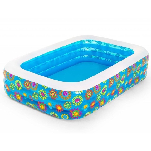 Бассейн надувной Bestway, 229х152х56 см, Happy Flora, 54120, 702 л фото 1