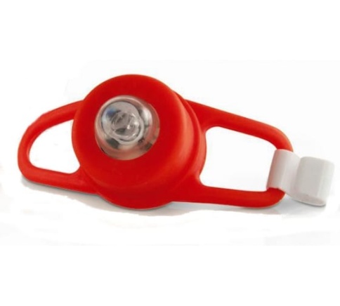 Фонарь ЯРКИЙ ЛУЧ RED-1 (бл/2) сигнальный д/велосипеда, красный LED, 2 режима, 2хCR2032 в компл. фото 1