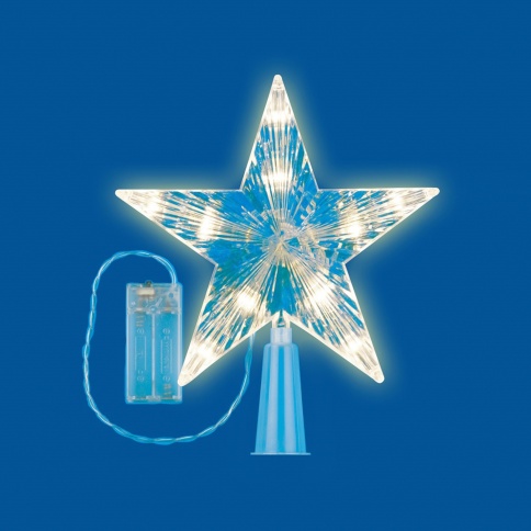 Украшение для елки ULD-H1515-010/STB/2AA WARM WHITE STAR-2 UL-00005761 фото 1