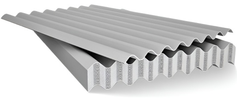 Шифер 8 волн. 1750х1130х5,2 фото 1