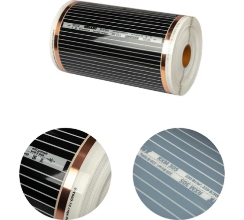 Пленка "Теплый пол" (рулон) RXM 305 220Вт/кв.м. шир.50см толщ.0,338 (уп.150м) Rexant 51-0507-5 фото 1