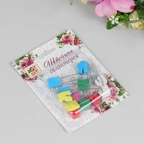 Булавка безопасная 6*1,5 Животные 137881 фото 1