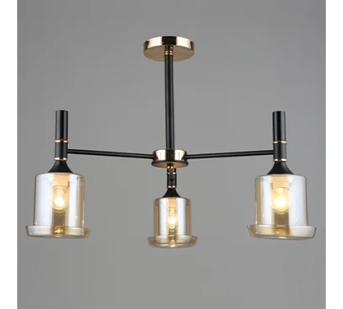 Люстра  A3802/3 черный/золото Е27 фото 1