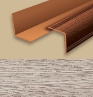 Угол Идеал 25*25*2750 наружный вспененный фигурный Дуб латте /229 УнФ25 229 фото 1