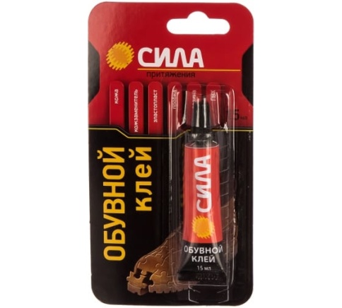 Клей СИЛА обувной 15мл BL1 (шоубокс 12шт) SSBL1-15 2410 фото 1