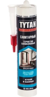 Герметик силикон санитарный TYTAN бесцветный 280мл  фото 1