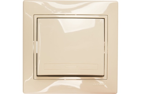 Lezard Выключатель с/у 1кл крем  Мира 701-0303-100 фото 1