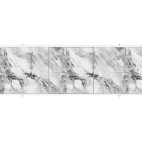 Экран под ванну ПРЕМИУМ А (алюм. профиль) 1,7 серый мрамор фото 1