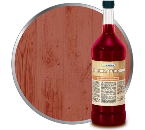 Лакра Морилка неводная Красное дерево 0,5л фото 1