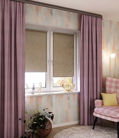 Рулонная штора МР Фрост 42,5 *175 бежевый ГП фото 1