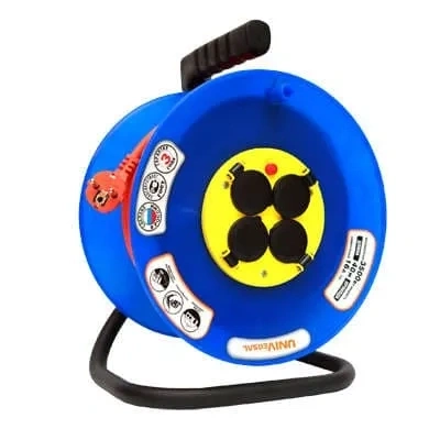 Удл-ль на катушке 4х40м ВЕМ-250 т/защ ПВС3х1,5 IP44 "У"9634175 фото 1