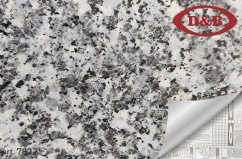 782 пленка самокл. 0,45х8 м  мрамор крошка темная фото 1