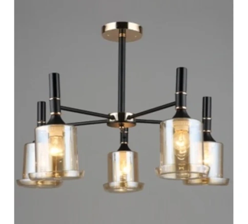 Люстра  A3802/5 черный/золото Е27 фото 1