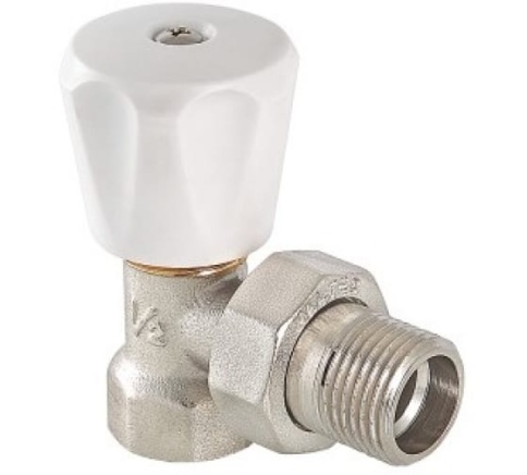 (!)Вентиль для радиатора угловой ручной рег. 3/4" 7.05.00 (мал.сопрот) фото 1
