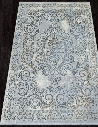 Ковер SAHARA 00766A 1.6*2.3 Stan Grey HB/ L.Blue FDY Турция фото 1
