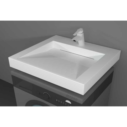 Раковина над стиральной машиной "Блюз-60х55" фото 1