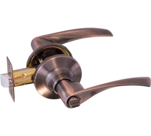 Защелка межкомнатная ЗВ2-03 (стар.медь) (фиксатор) фото 1