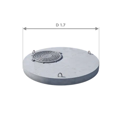 Плита плоская (для колодца) ПП 15-1 (Фащевка) фото 1