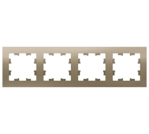 SchE Рамка 4-м универс.шампань ATN000504 фото 1
