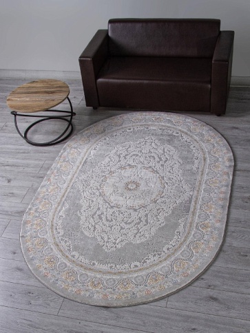 Ковер ARMINA 1.6*2.3 GA014N Oval Grey/Multi Турция фото 1
