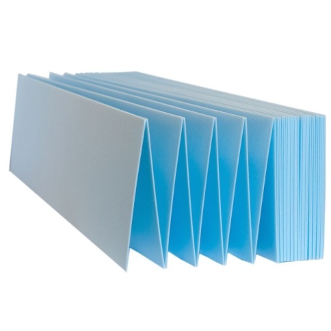 Подложка-гармошка повышеной прочности под LVT,SPS,WPC  покрытия 1,5мм(10,5кв.м/уп.) синяя 250 кПа фото 1