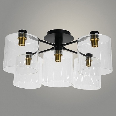 Люстра DWS533/5 BK+GD d600 h255 SHGN23 фото 1