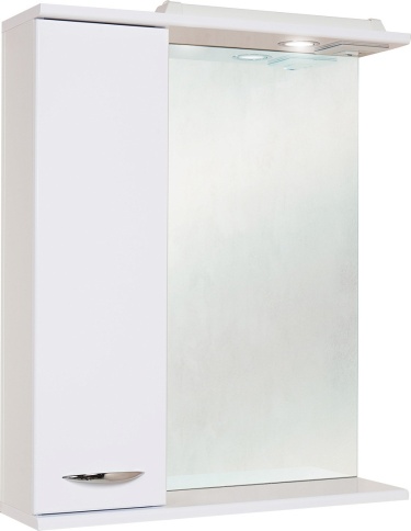 Зеркало-шкаф левый с подсветкой Ника-60 фото 1