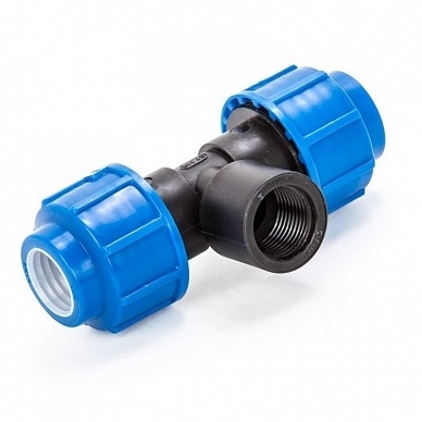 Тройник раз. 32х1/2х32 г ПНД фото 1