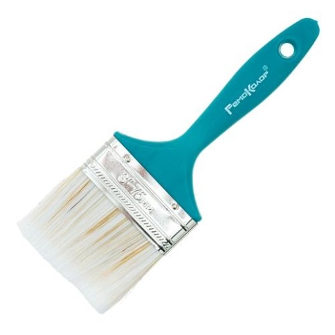 (*)Ормис Кисть флейцевая 3" пластик. ручка Гамма Лазурь (01-7-330) фото 1