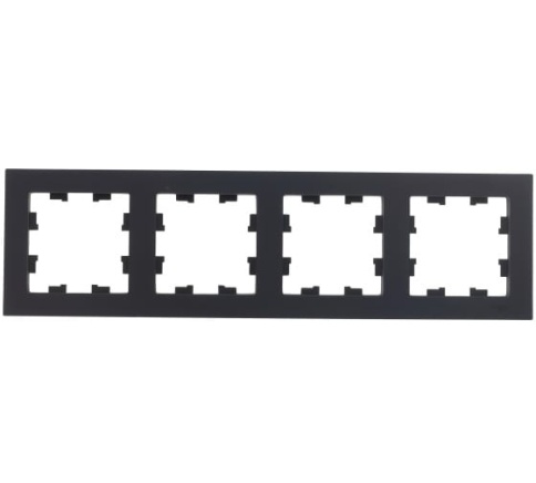 SchE Рамка 4-м универс.карбон ATN001004 фото 1