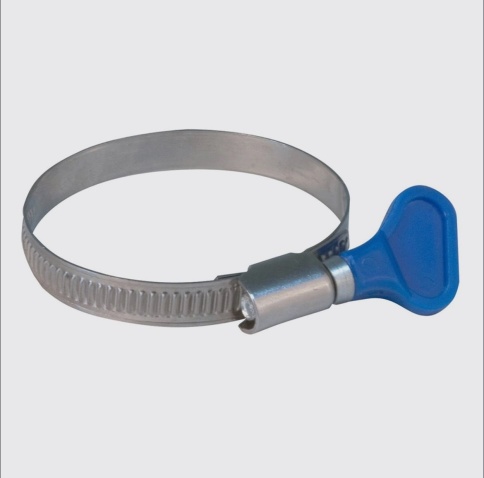 Хомут обжимной накатной с ключом, ширина 9 мм, нерж. сталь, 30-45 мм (99359т) фото 1