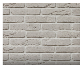 Камень декоративный гипс.СТАРЫЙ КИРПИЧ белый СТК0001 280*63*10 (0,84м2/уп) фото 1