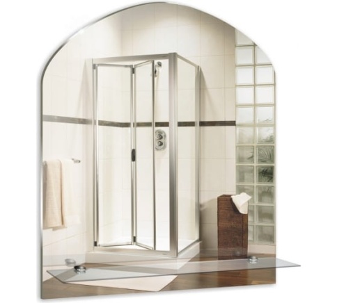 Зеркало MIXLINE "Арка" 500*580 с полкой фото 1