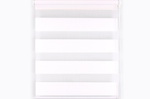 Ролет штора День и Ночь белый RDN008  80*160 фото 1