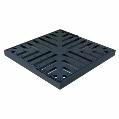 Решетка водоприемная Basic РВ-28.28 снежинка чугунная ВЧ, кл.А 3334 фото 1