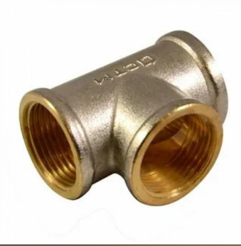 Тройник 1" г/г/г ник-лат фото 1