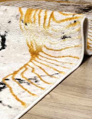 Ковер ALFA 2.0*2.9 прямой 05184А krem/black фото 2