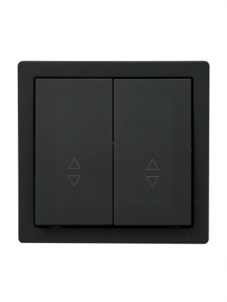 Lezard Выключатель о/у 2-х кл проходной черный бархат LETO 752-4200-106 фото 1