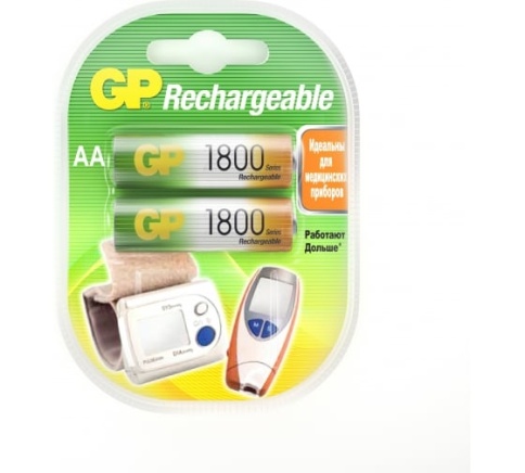 Аккумулятор GP R6/180AAHC (1800mAh) BP-2 (бл.2шт) фото 1